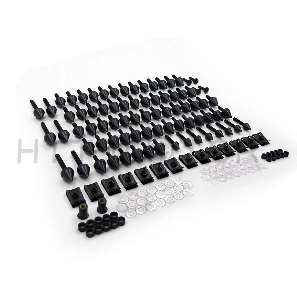 Fairing Bolt Fasteners Kit for Yamaha (Black Spike)