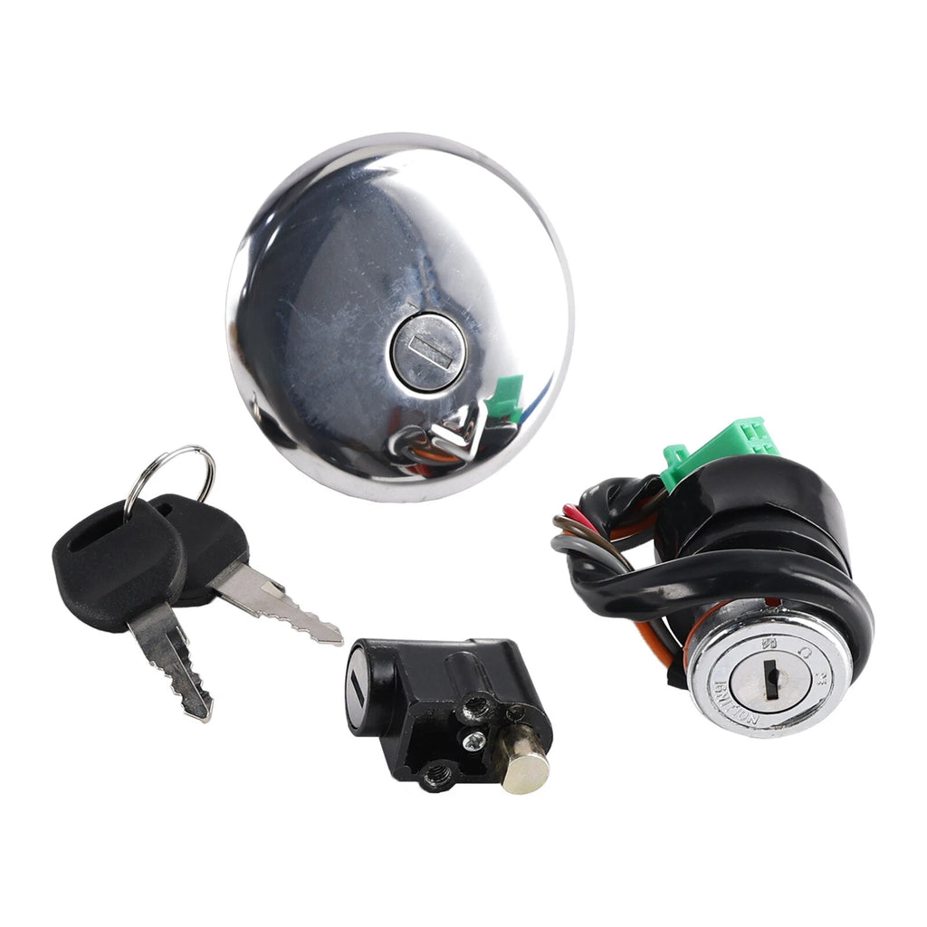Ignition Switch Lock & Fuel Gas Cap Key Set for Suzuki GN125 (1982–2001) T9