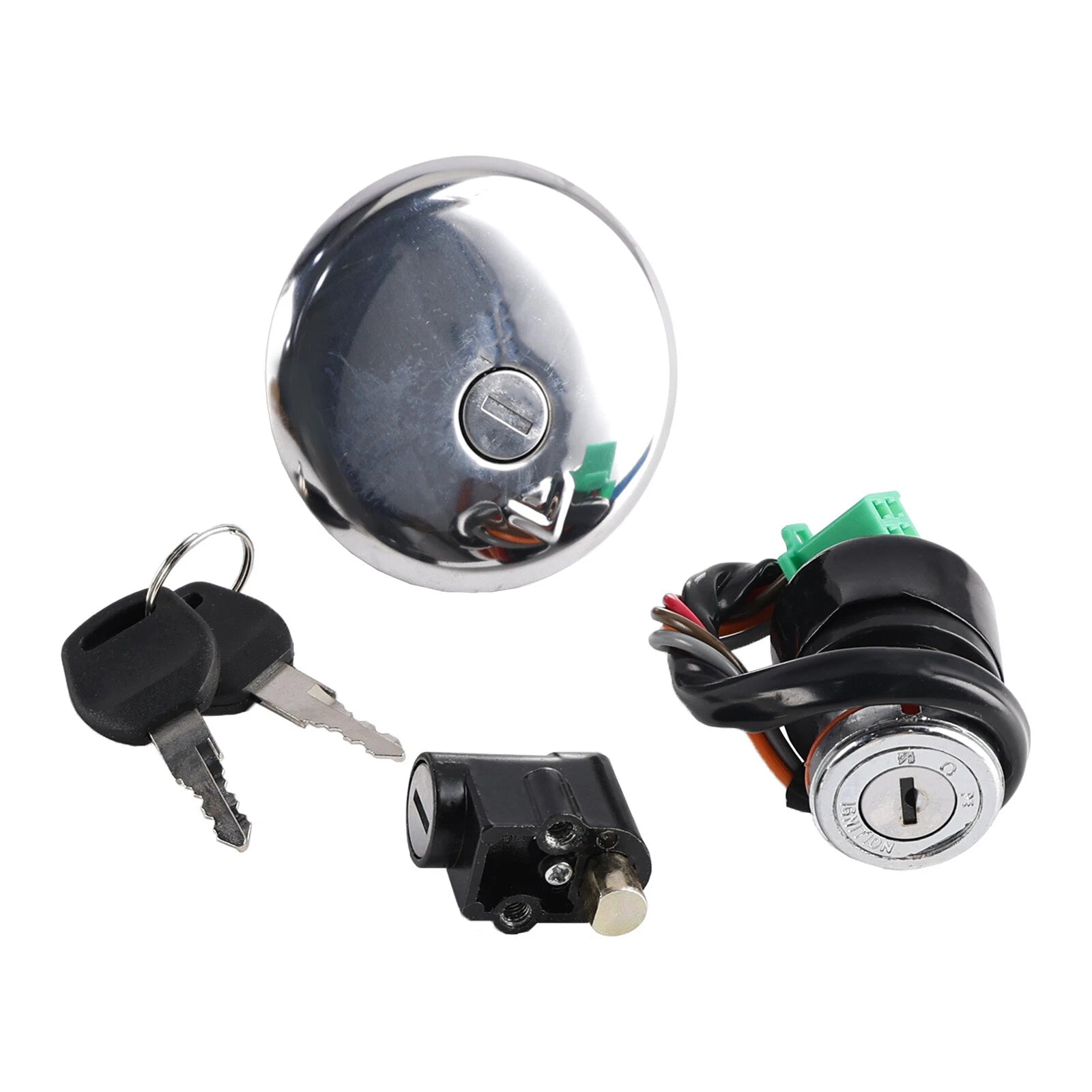 Ignition Switch Lock & Fuel Gas Cap Key Set for Suzuki GN125 (1982–2001) T9