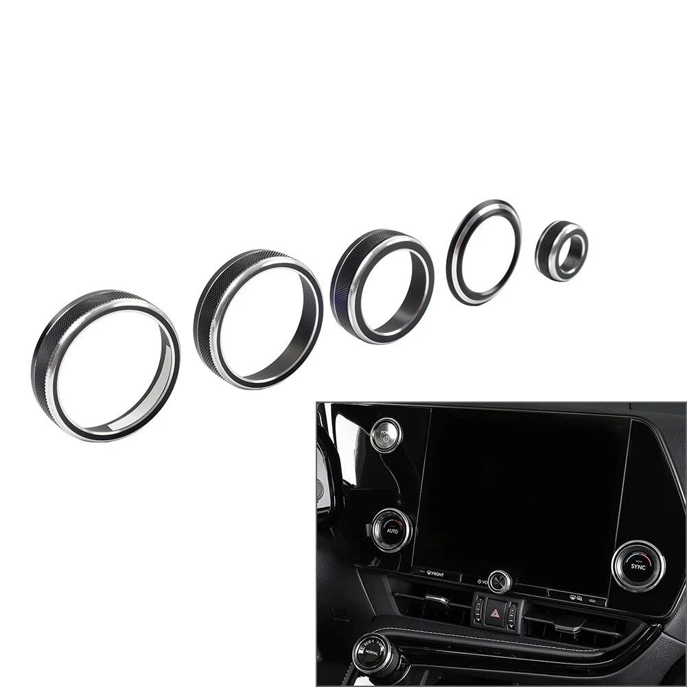 Black Console Volume AC Switch Button Ring for Lexus NX250 NX350h (2022–2024)