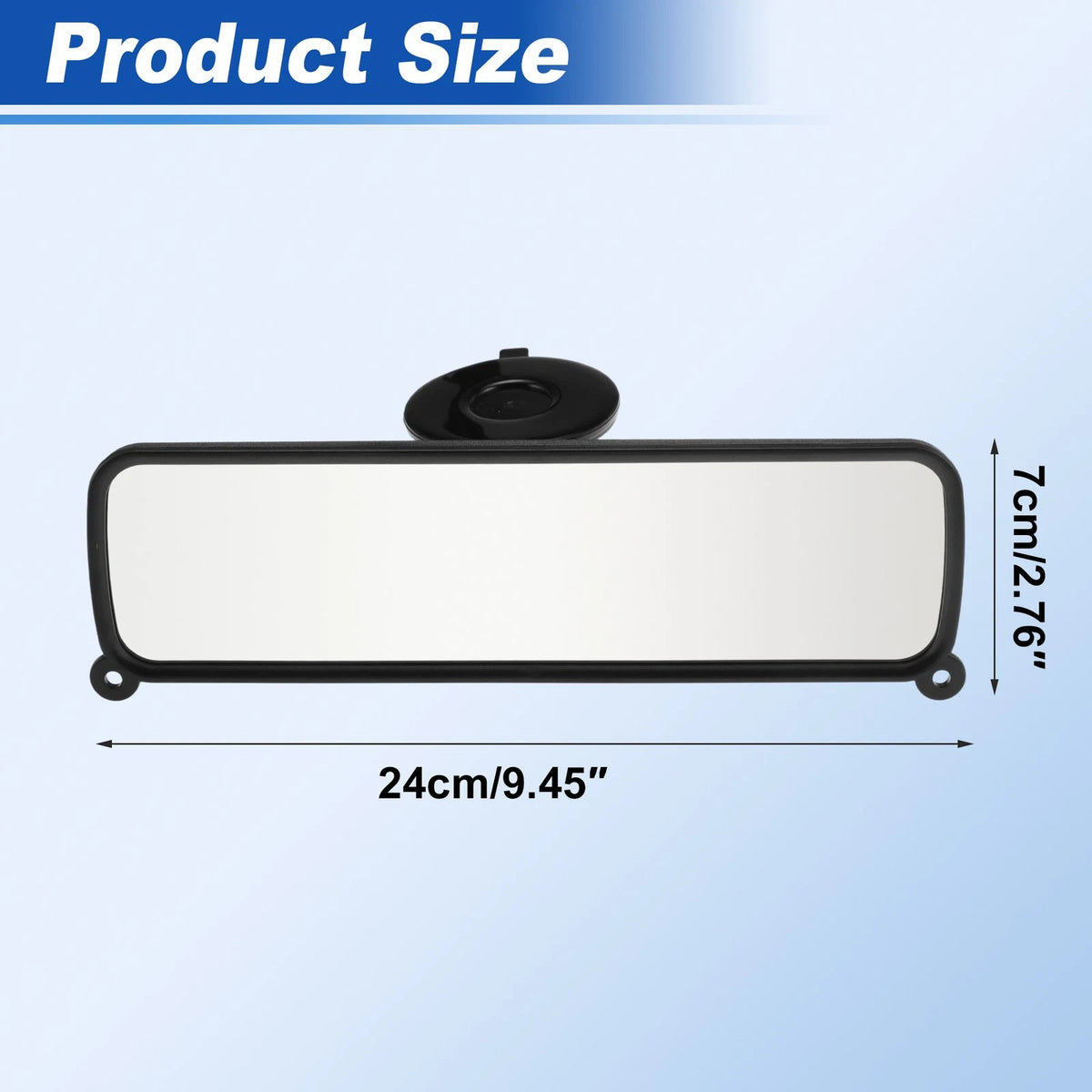 Interior Rearview Mirror Suction Cup for Universal Fit (9.45x2.76)