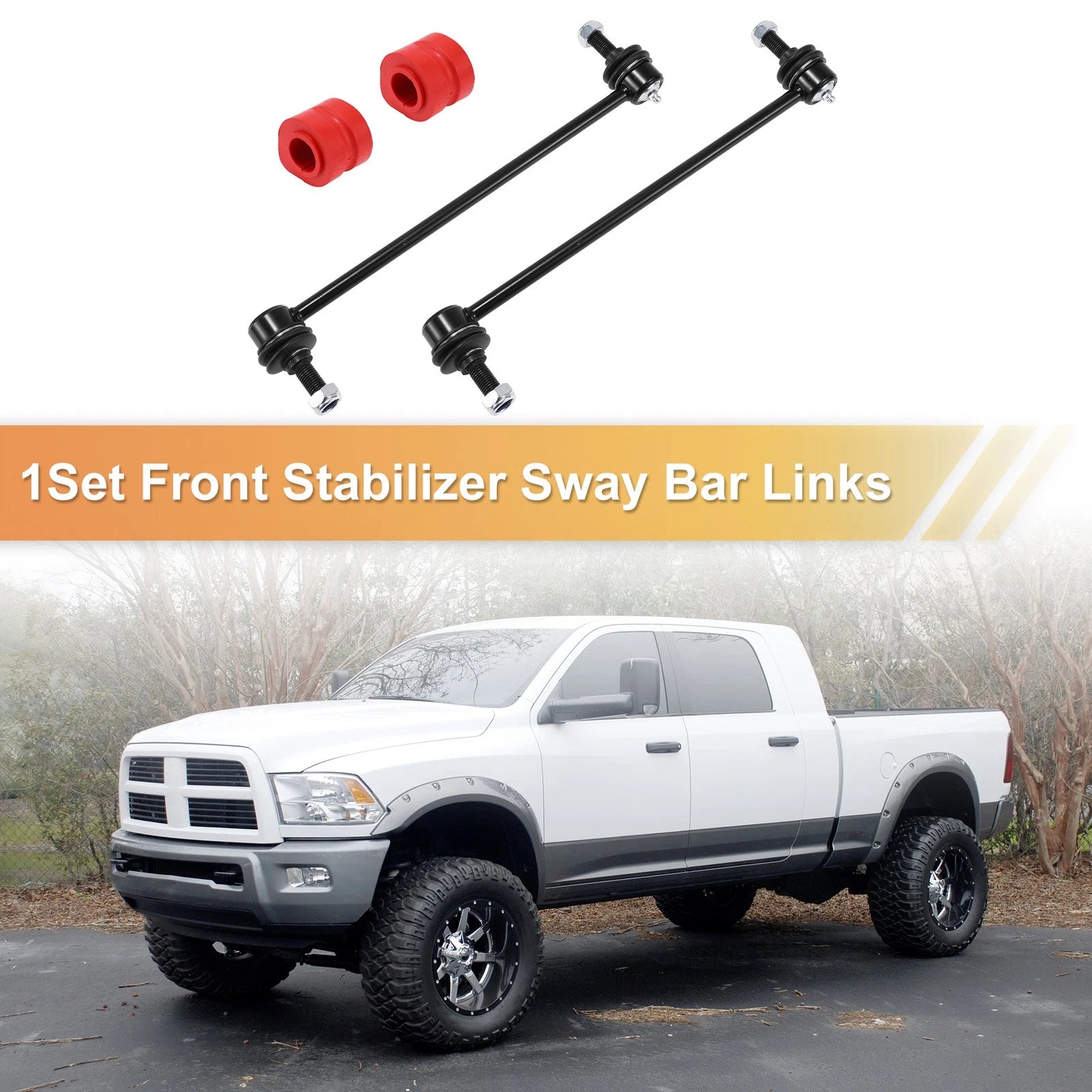 Set Front Stabilizer Sway Bar Link with Bushing for Dodge Caravan (2005–2018)