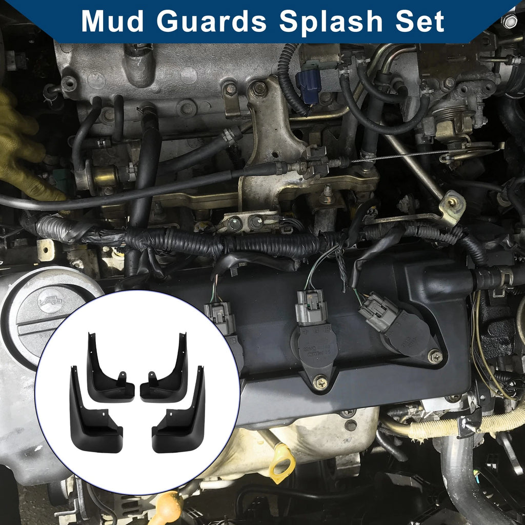 Mud Flaps Splash Guards 1 Set for BMW 7 Series (2010–2016)