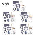 Set of 5 Carburetor Rebuild Parts for B&S 394989 243431 243432 243434 243436