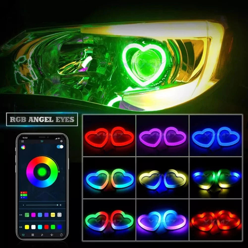 2X Dynamic RGB LED Rings for Safety Lighting