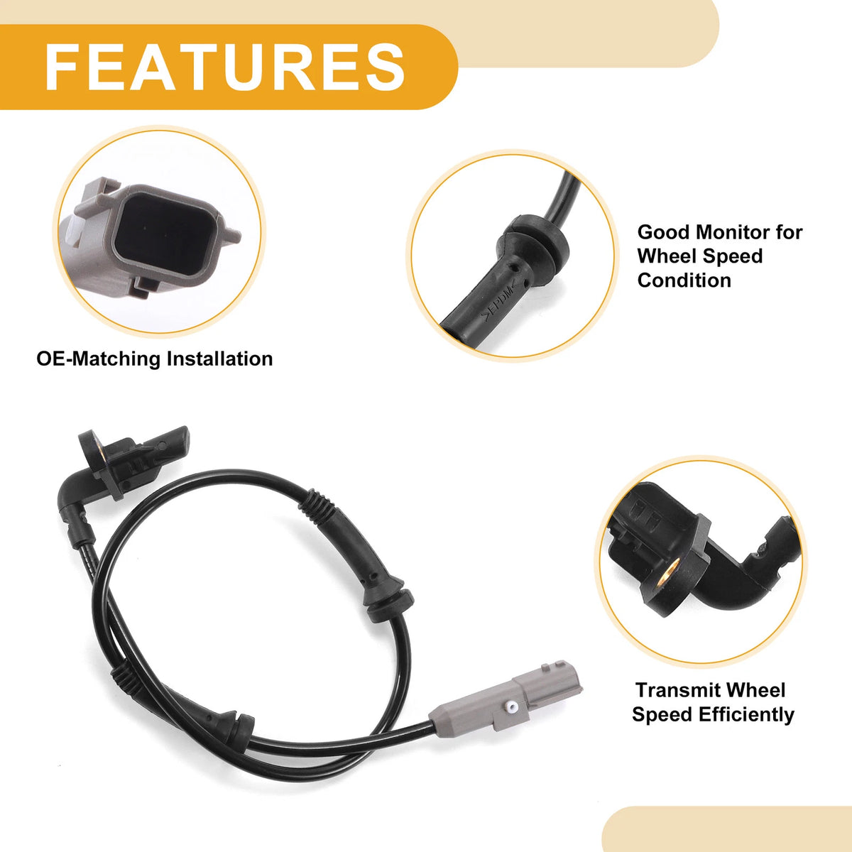 ABS Wheel Speed Sensor No. 479007700R for Dacia Logan (2012–2023)