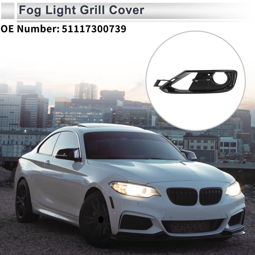 Left Front Fog Light Grill Replacement for BMW F30 F31 (2011–2018)