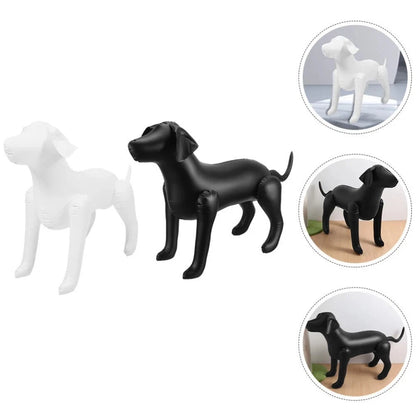 Inflatable Dog Clothing Display Stand with Adjustable Legs
