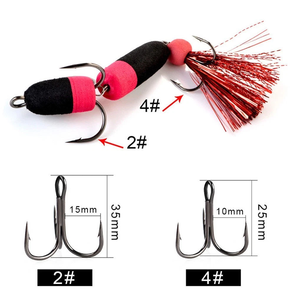 Set of 4 Soft Lure Swimbaits for Perch Pike (75mm)