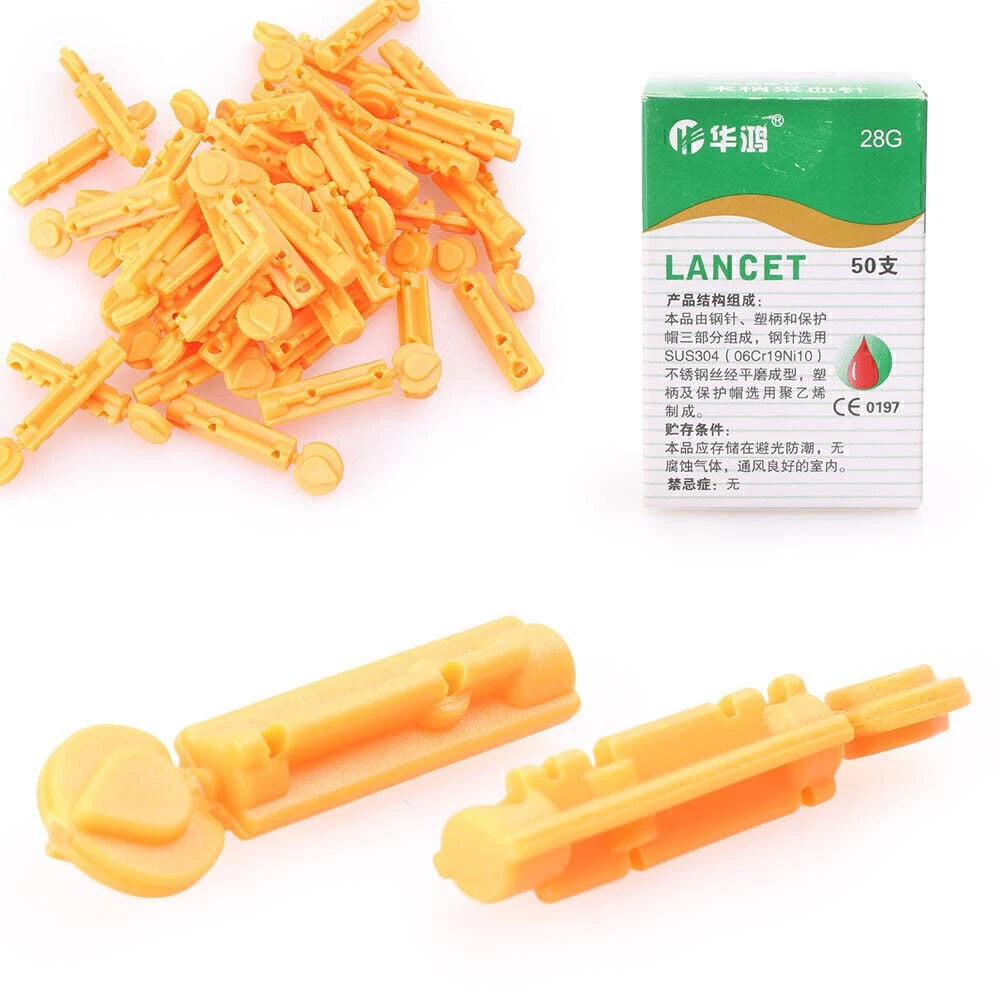 50x Sterile Lancets for Medi Touch (28g, One-time Use)