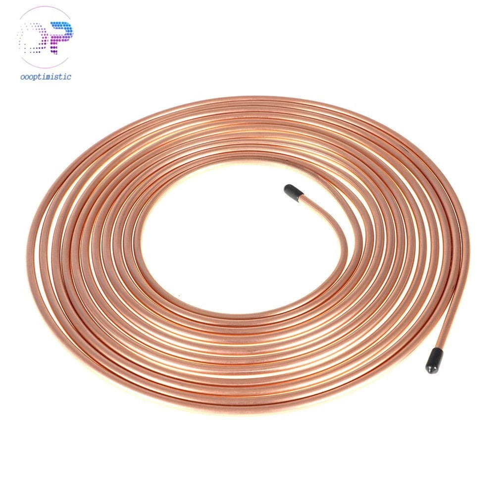 Brake Line Kit 25 FT 1/4" Copper Coated Tubing for US Vehicles