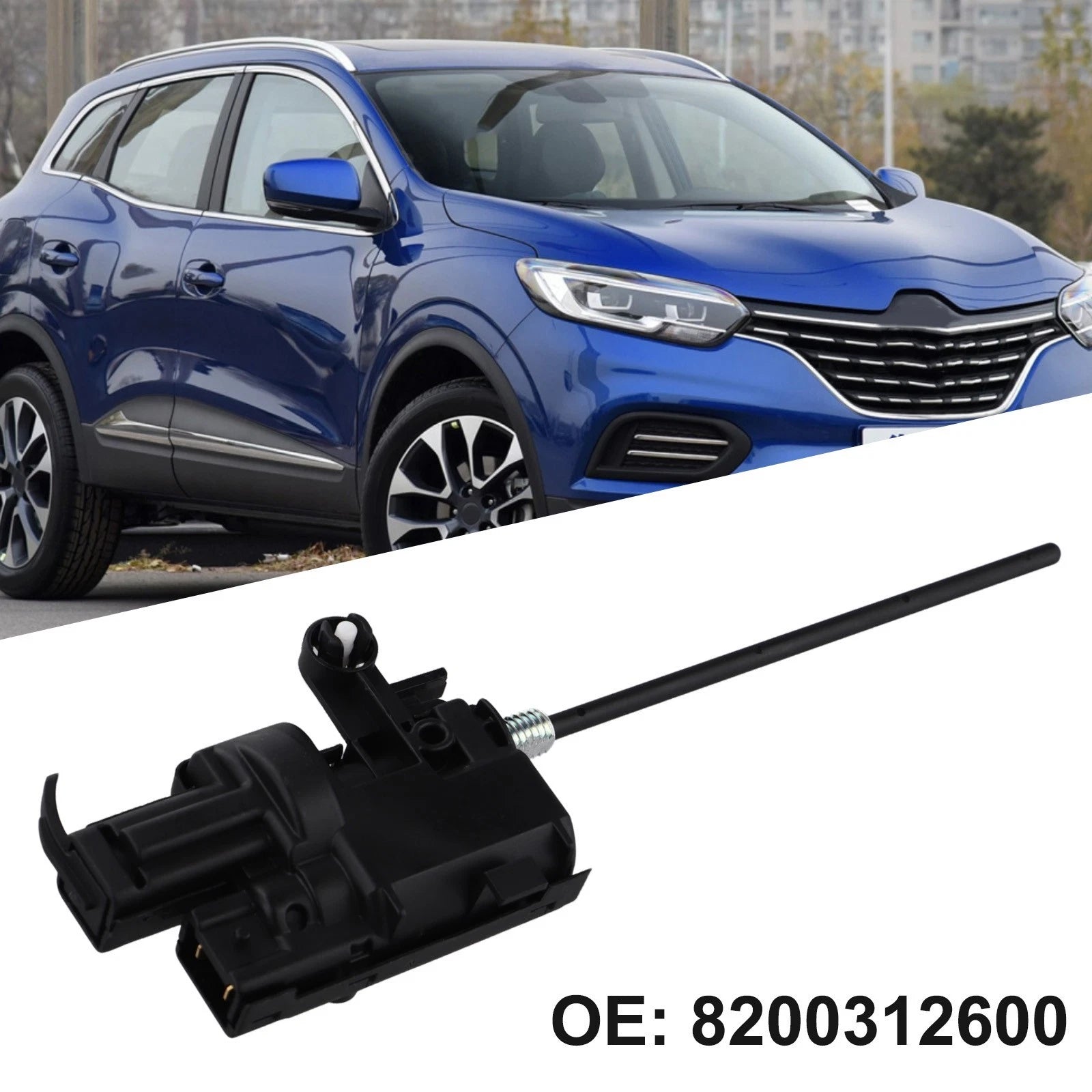Fuel Flap Servomotor for Renault (2002) - ABS, Black Color