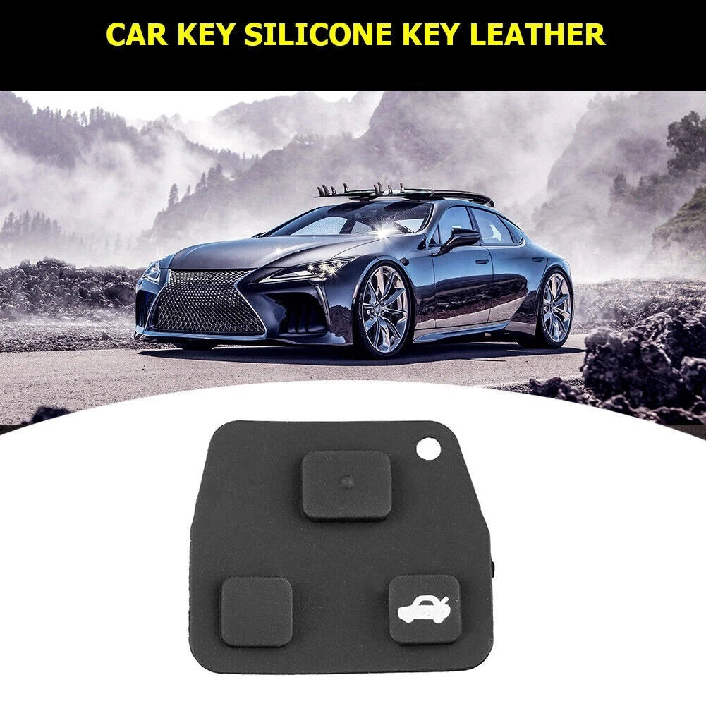Custom Fit Rubber Switch Pad for Toyota Key Fob 3 Button (2010–2023)