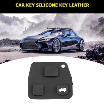 Custom Fit Rubber Switch Pad for Toyota Key Fob 3 Button (2010–2023)