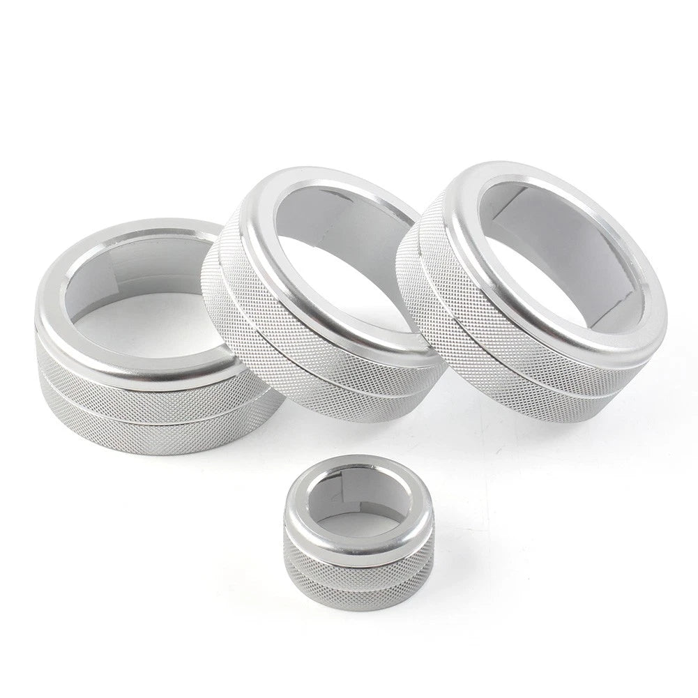 4X AC Climate Control Ring Cover for Honda Civic (2022–Present) Silver