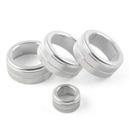 4X AC Climate Control Ring Cover for Honda Civic (2022–Present) Silver