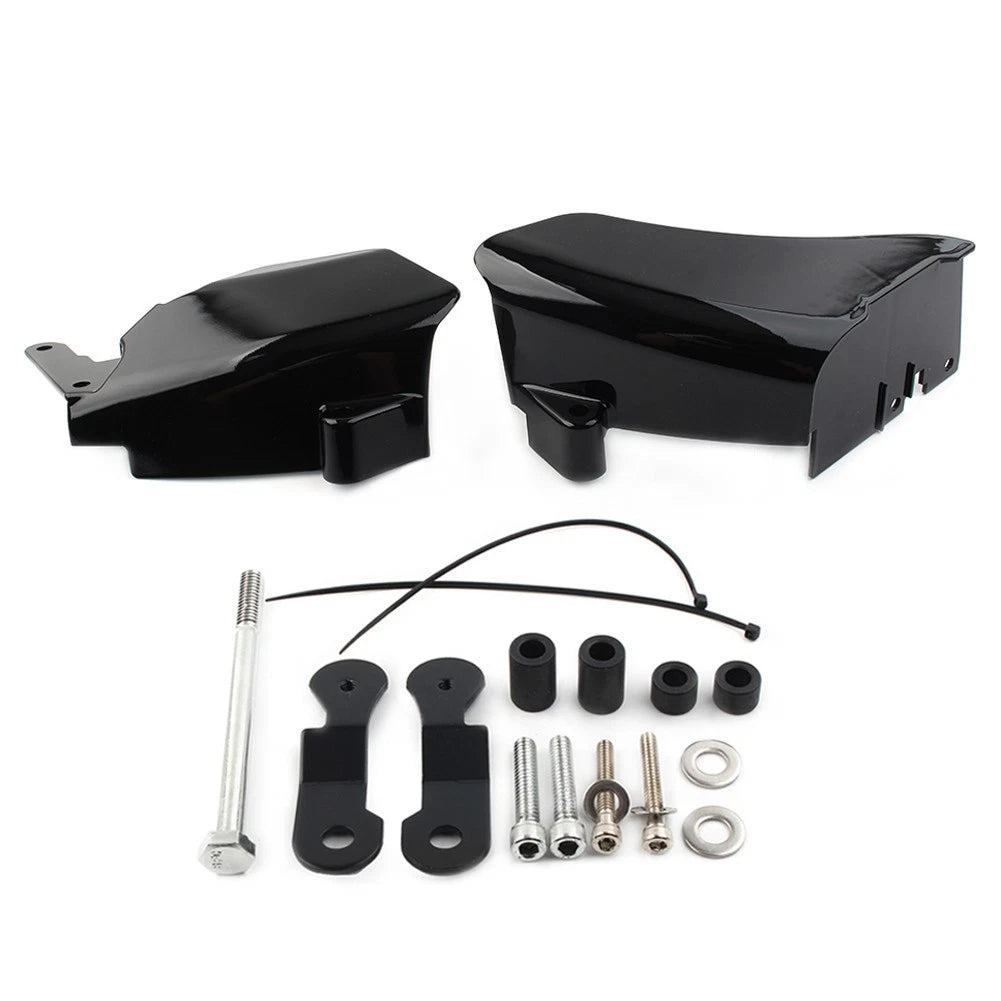 Mid Frame Air Deflector Trim Heat Shield Cover Kit for Harley Dyna (2006–2017)