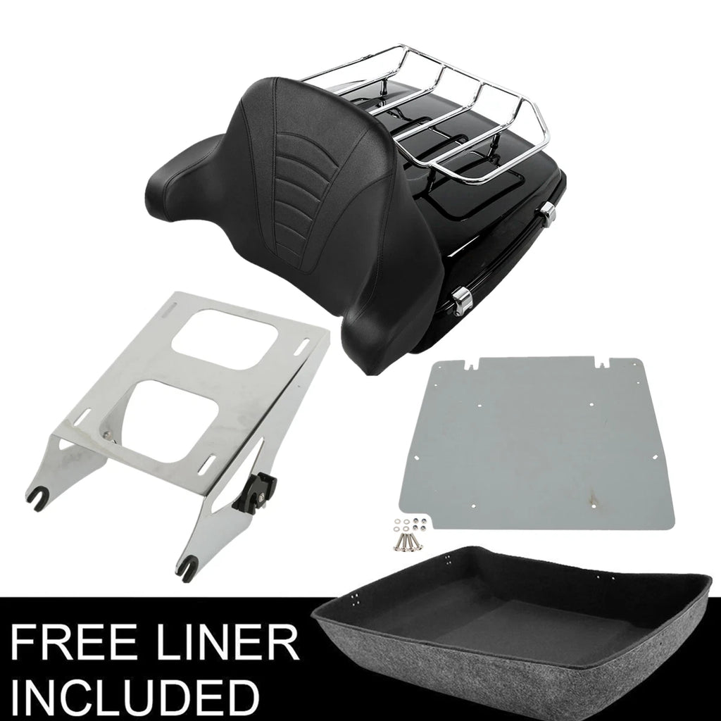 Chopped Trunk Pad Mount Rack Plate for Harley Touring Electra Glide (2014–2023)