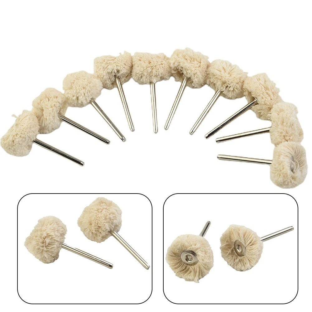 10pcs Polishing Buffing Wheel Pads for Car Motorcycle Drill (1 Inch)