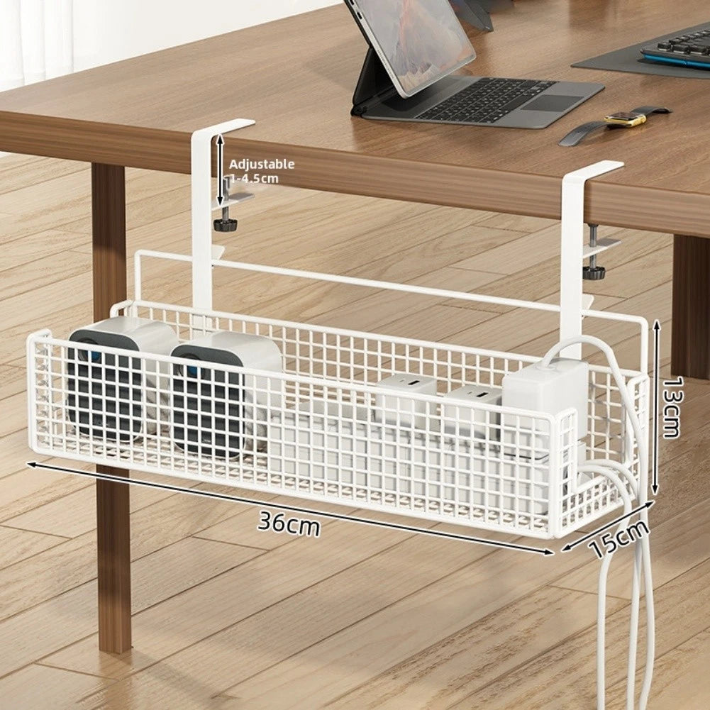 Desk Cable Management Clamp Organizer for Tables (1-4.5 cm)