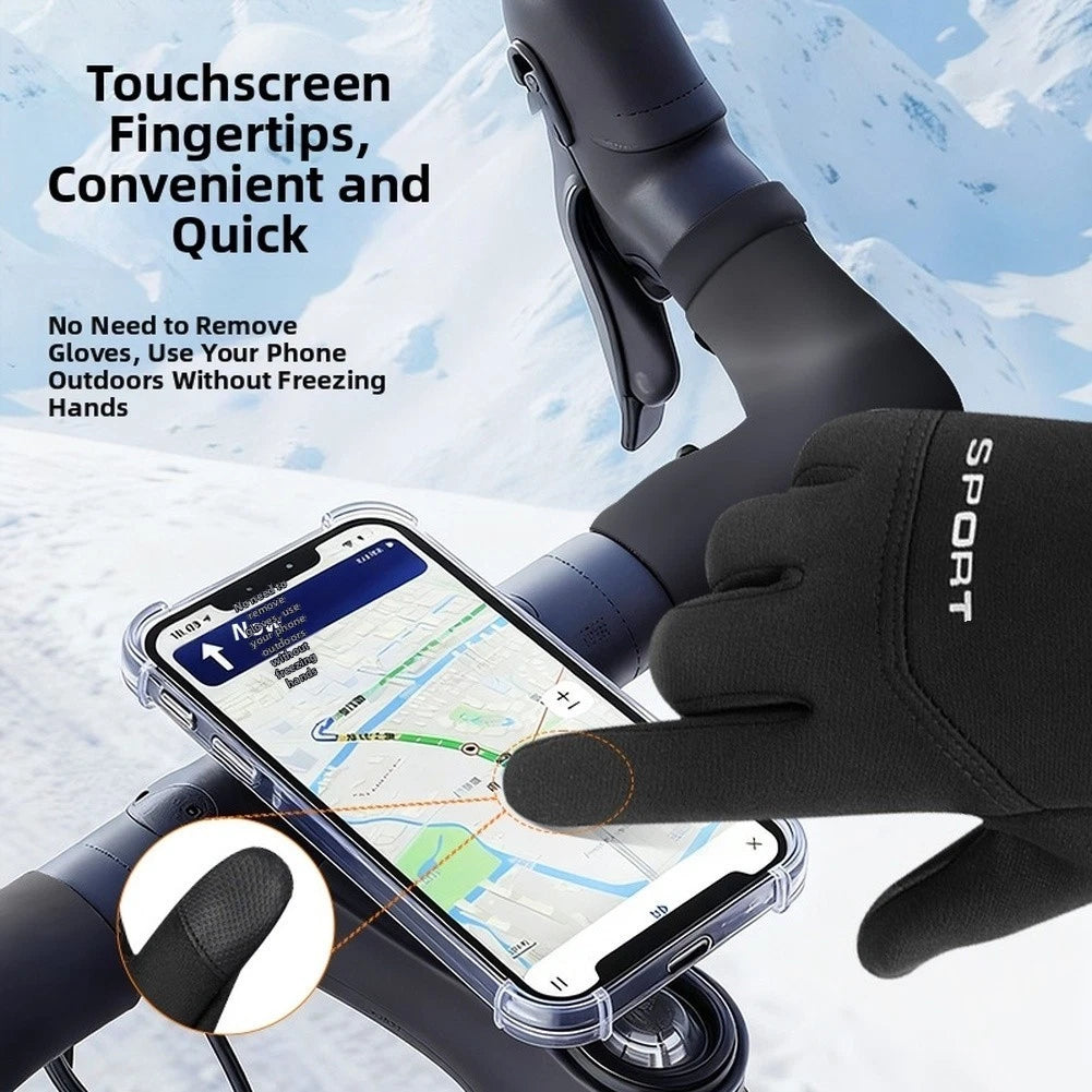 Thermal Waterproof Cycling Gloves - Windproof, Anti-Slip, Reflective Details
