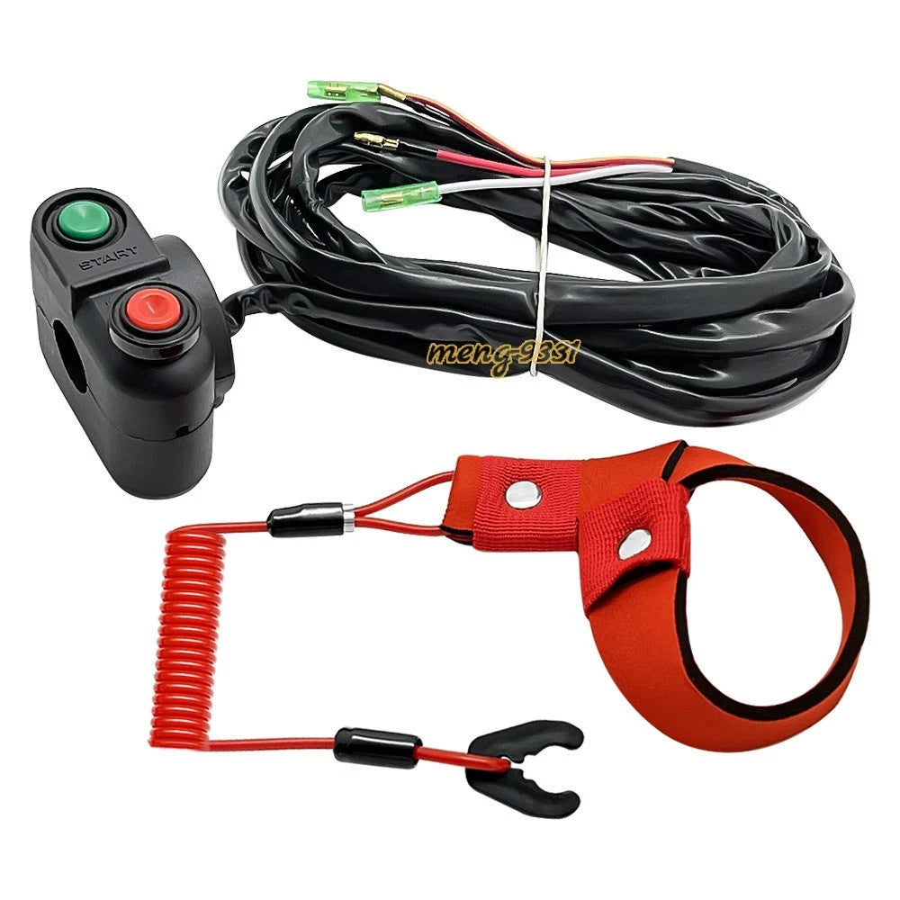 Lanyard Start Stop Kill Switch for Kawasaki JS300 300SX (1987–1991)