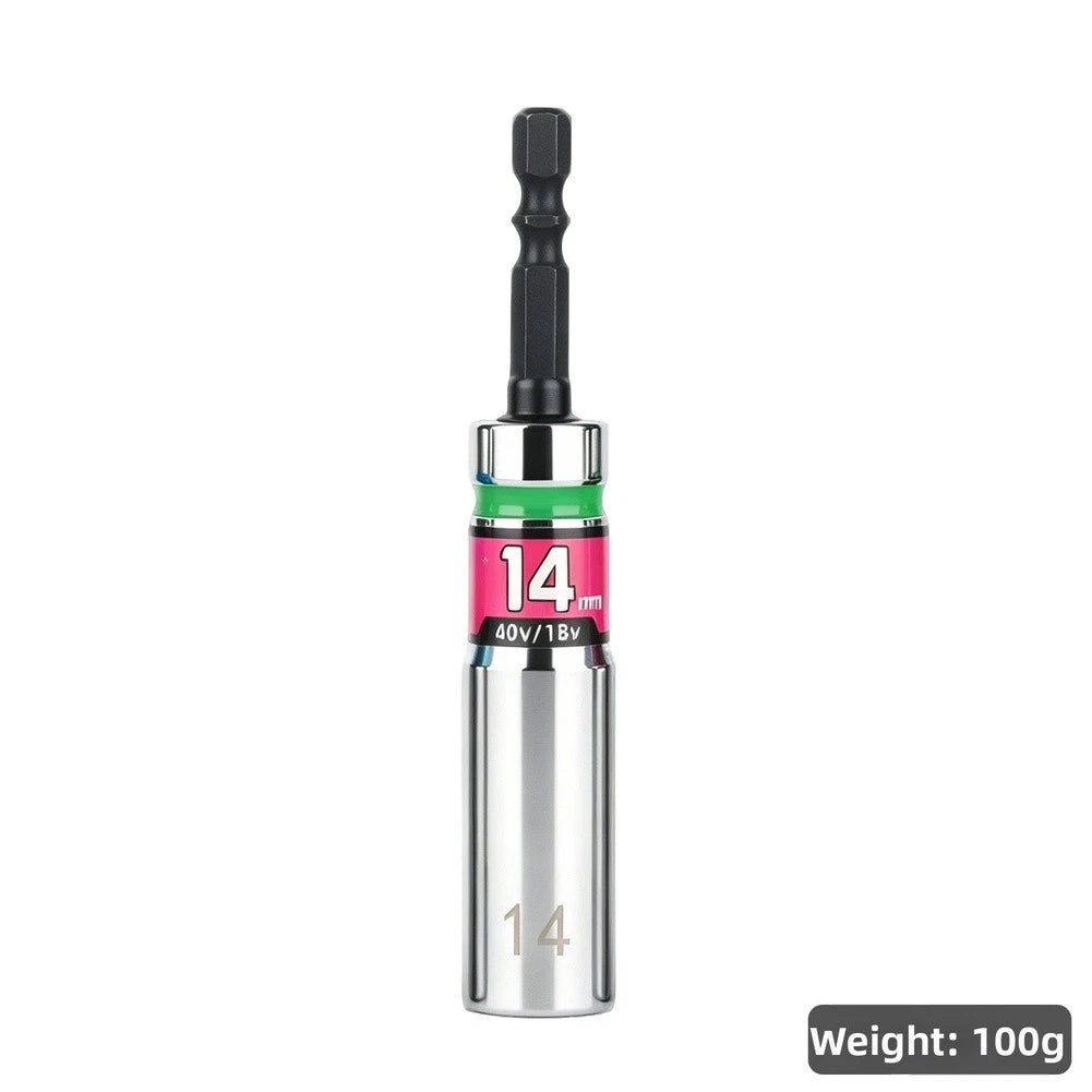 Heavy-Duty 14-Pc For Impact Sockets 8mm-19mm Chrome Finish for Diverse Tasks
