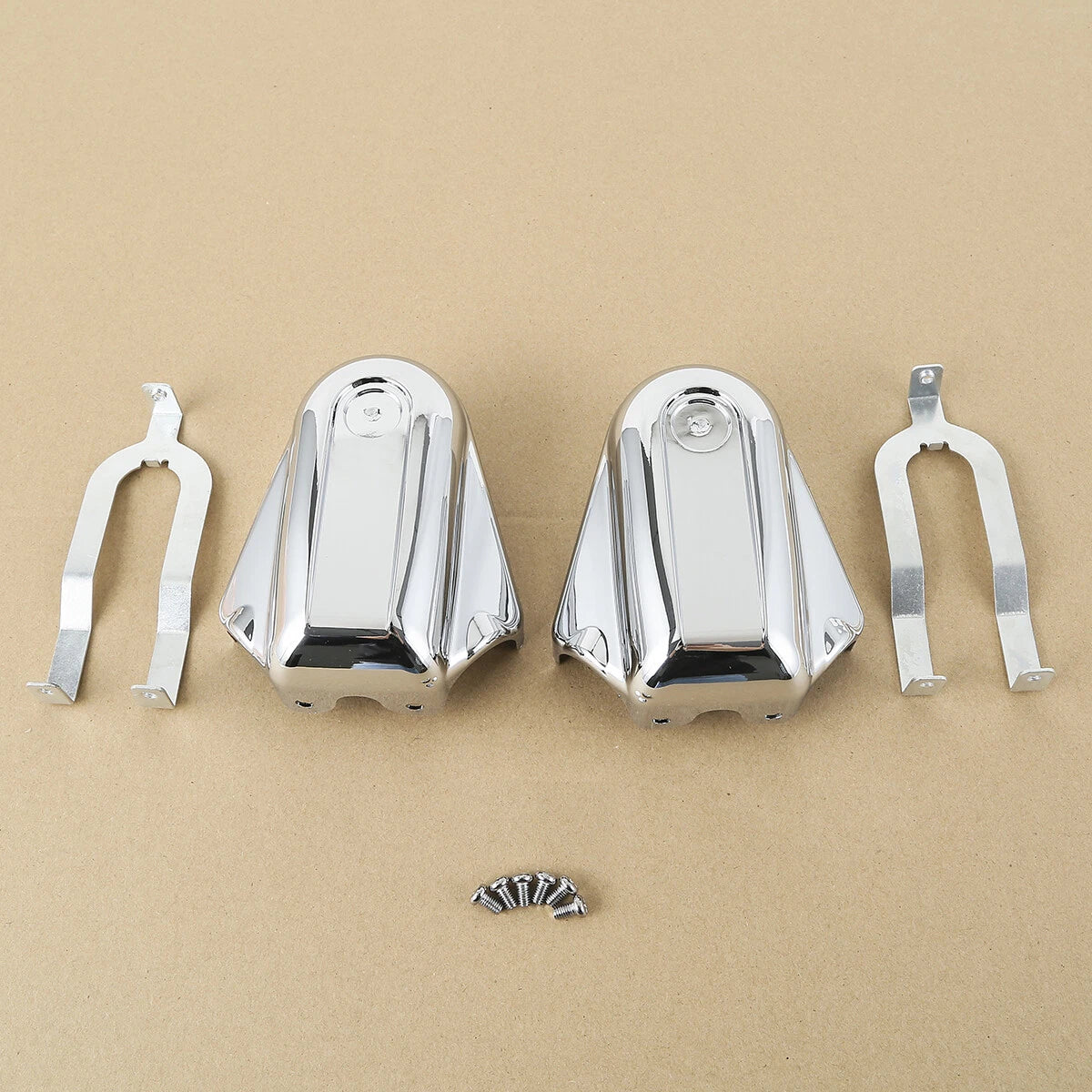 Chrome Rear Axle Covers for Harley Heritage Softail Classic (2008–2017)