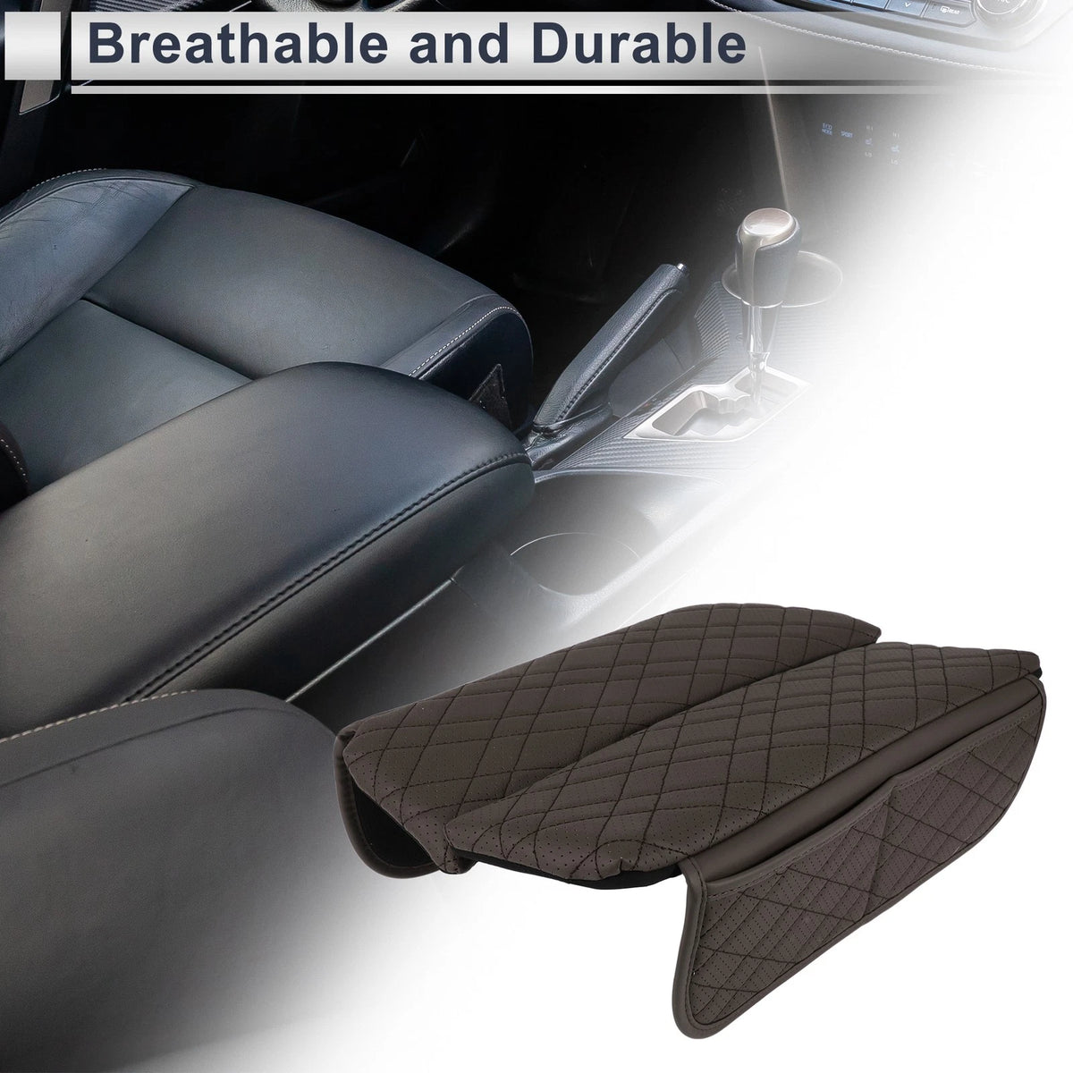 Car Center Console Cover with Storage Bag for BMW 5 Series (2018–2023)