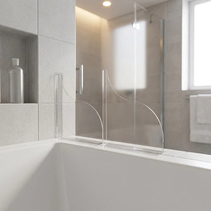 Splash Guard for Bathtub and Sink Sealing (8.6 x 7.4 in)