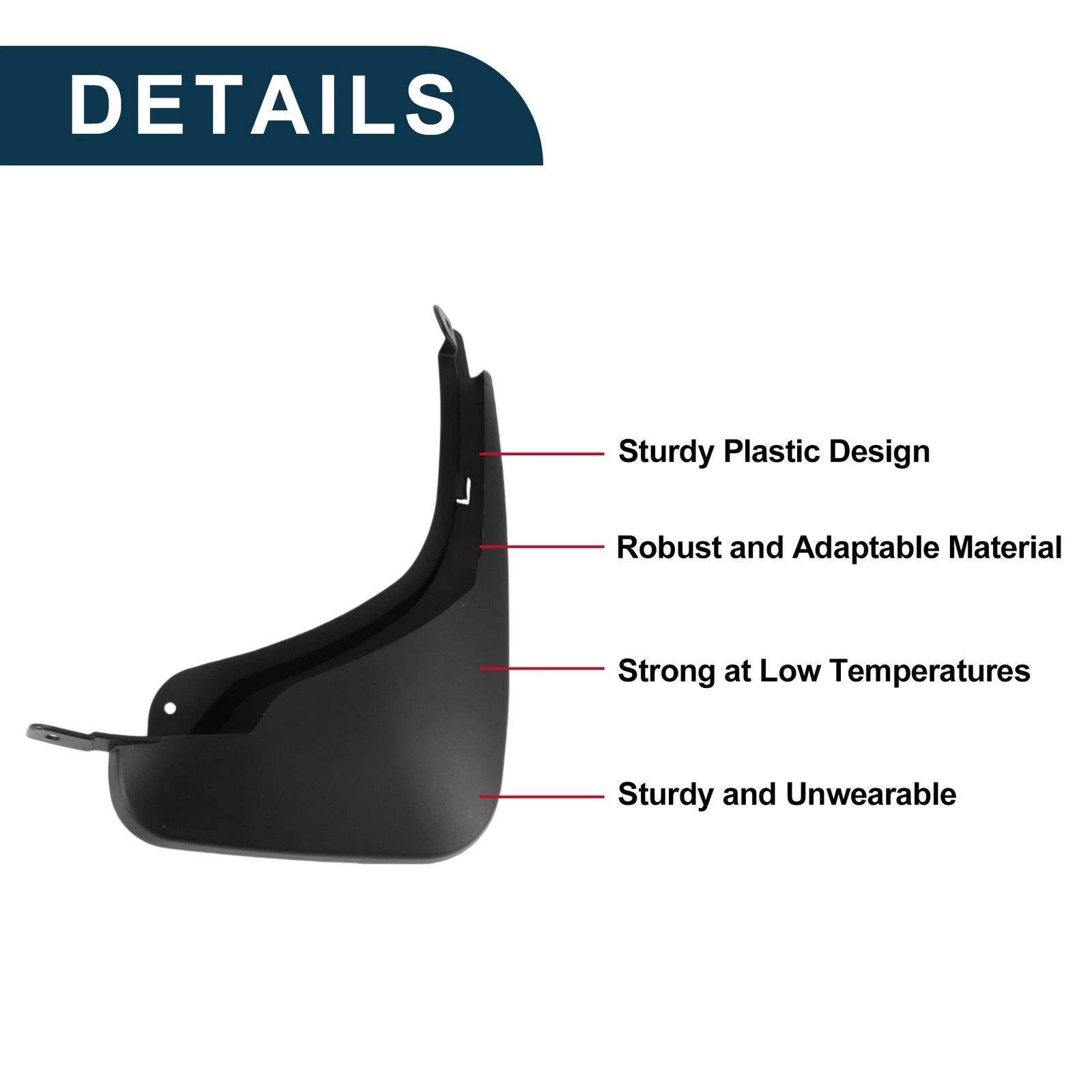 Mud Flaps Splash Guards 1 Set Replacement for Toyota bZ3 (2023–2024)