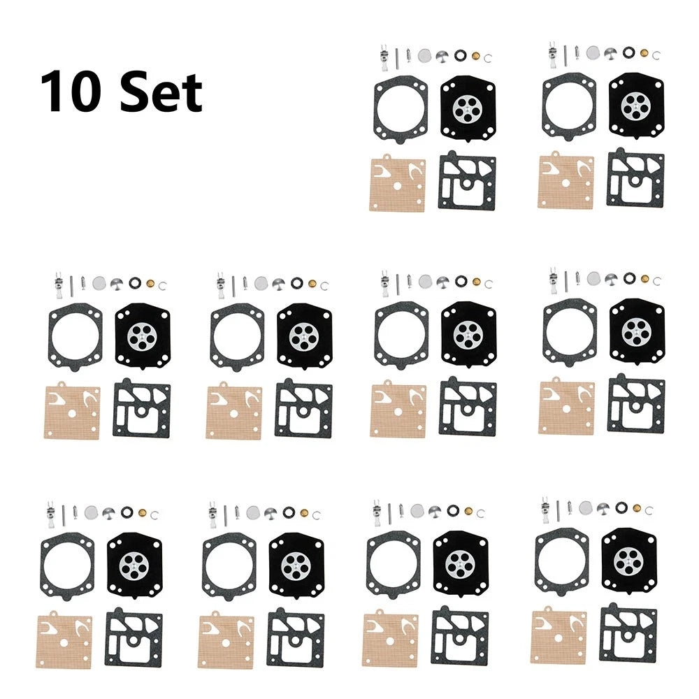 10x Carburetor Rebuild Kit for Walbro K22-HDA (Chainsaw)