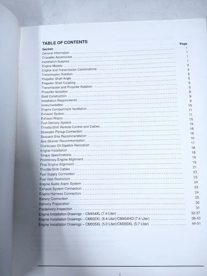 Installation Manual for Crusader Engines TECM587 XL Series