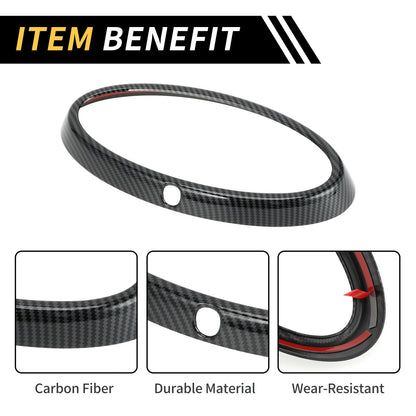 Carbon Fiber Pattern Tailgate Emblem Badge Cover for Ford Ranger (2023–2024)