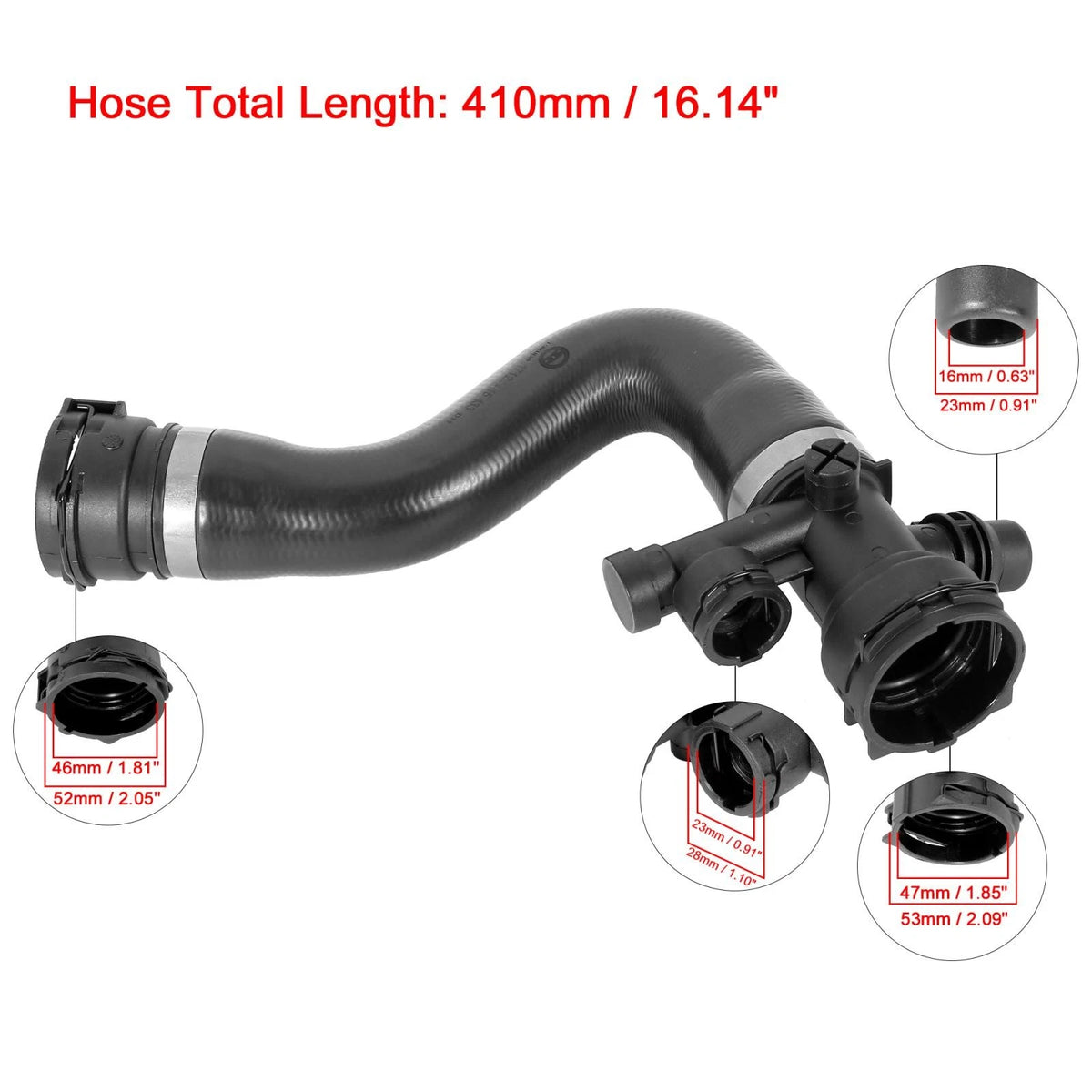 Coolant Water Hose from Expansion Tank for BMW X3 (2006–2010)