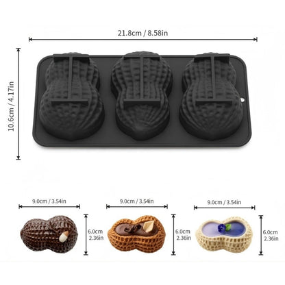 8 Inch Peanut Shape Silicone Molding Tray for Baking