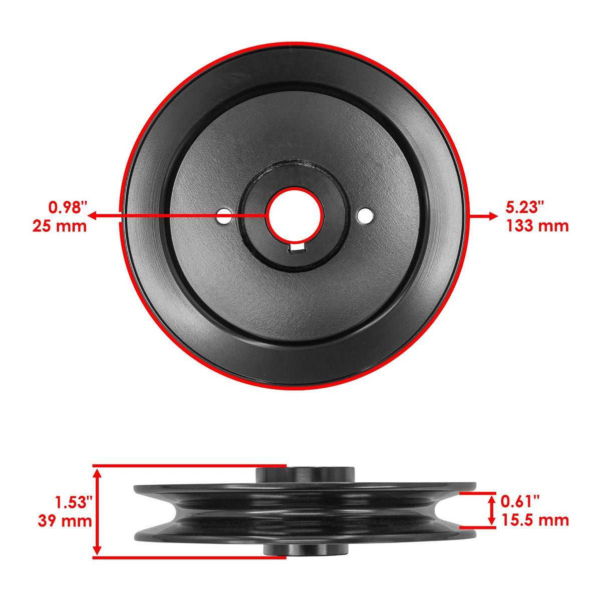 Deck Spindle Blade and Pulley Replacement for Ferris FW35 (2010–2010)