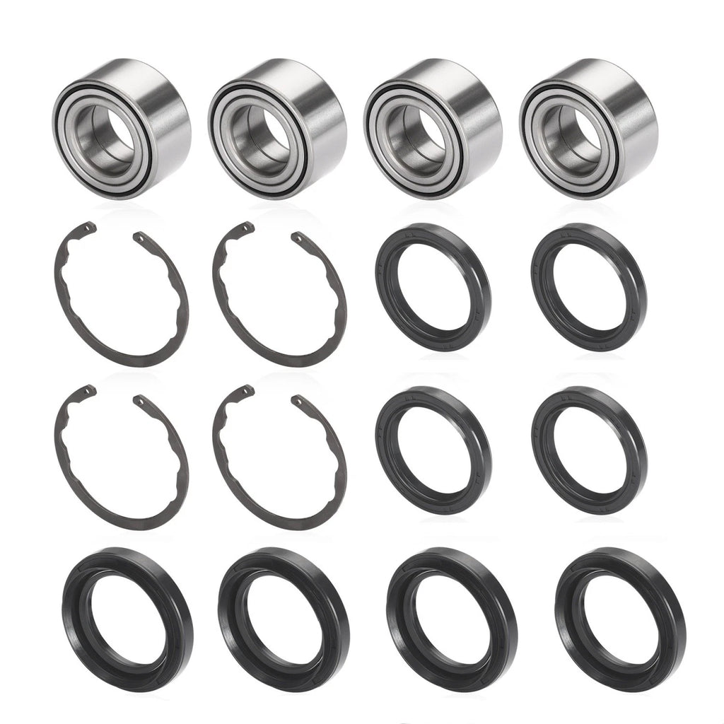 4X Wheel Bearing w/Circlip for Kawasaki Bayou Prairie 300 400 (1990–2004)