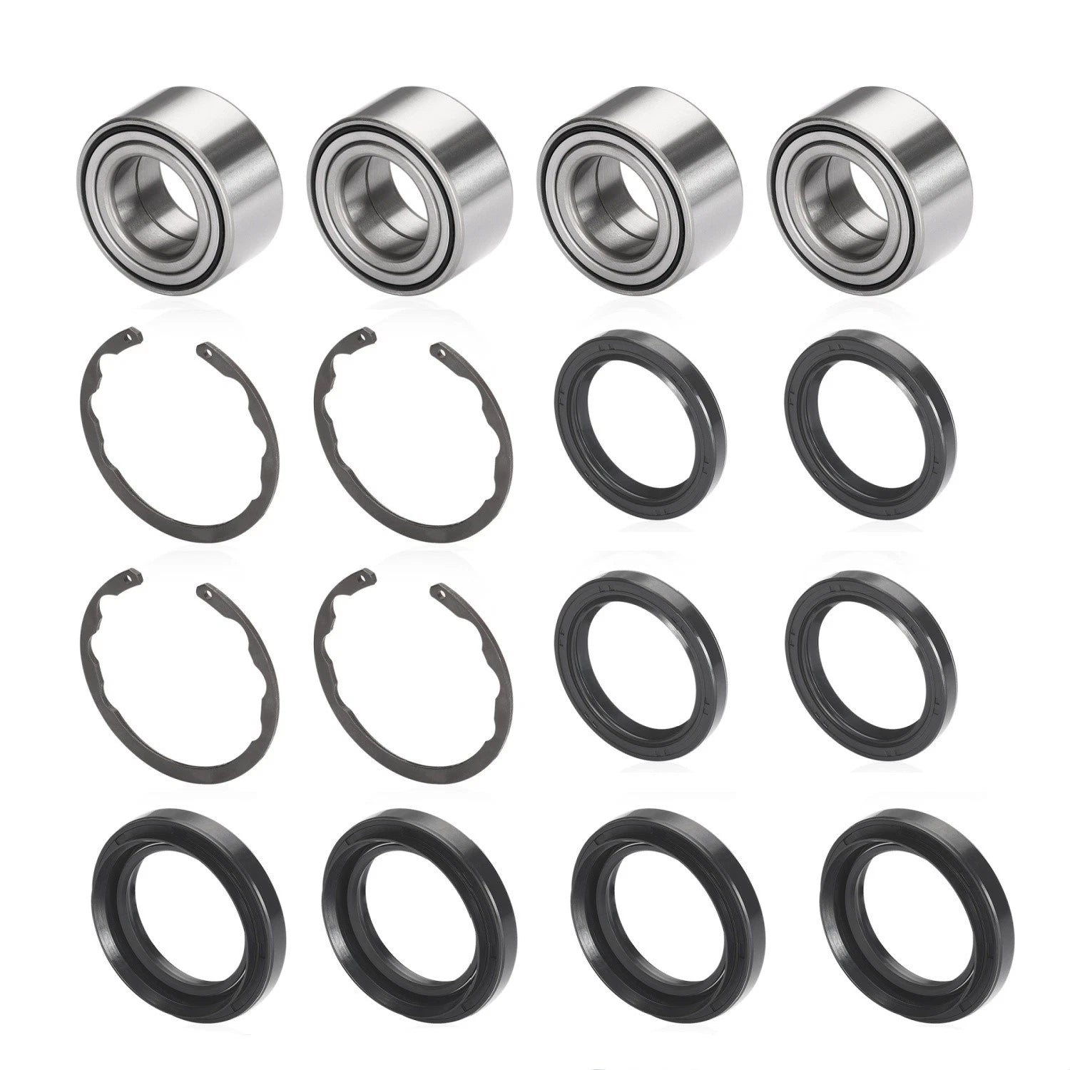 4X Wheel Bearing w/Circlip for Kawasaki Bayou Prairie 300 400 (1990–2004)