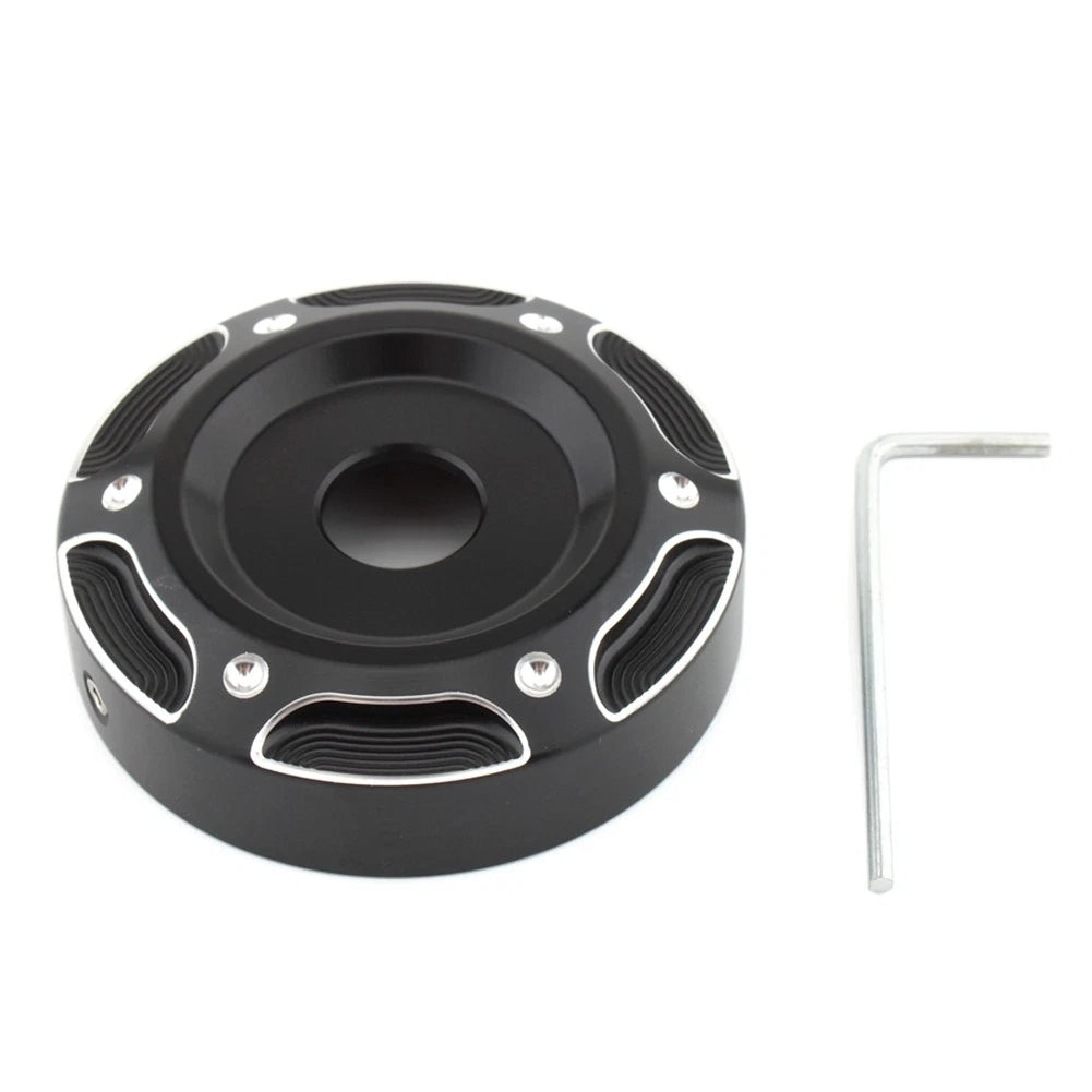 CNC Radiator Cap for Harley X350 (Black & Silver)