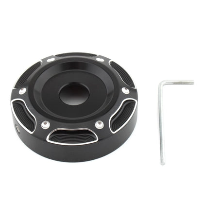 CNC Radiator Cap for Harley X350 (Black & Silver)