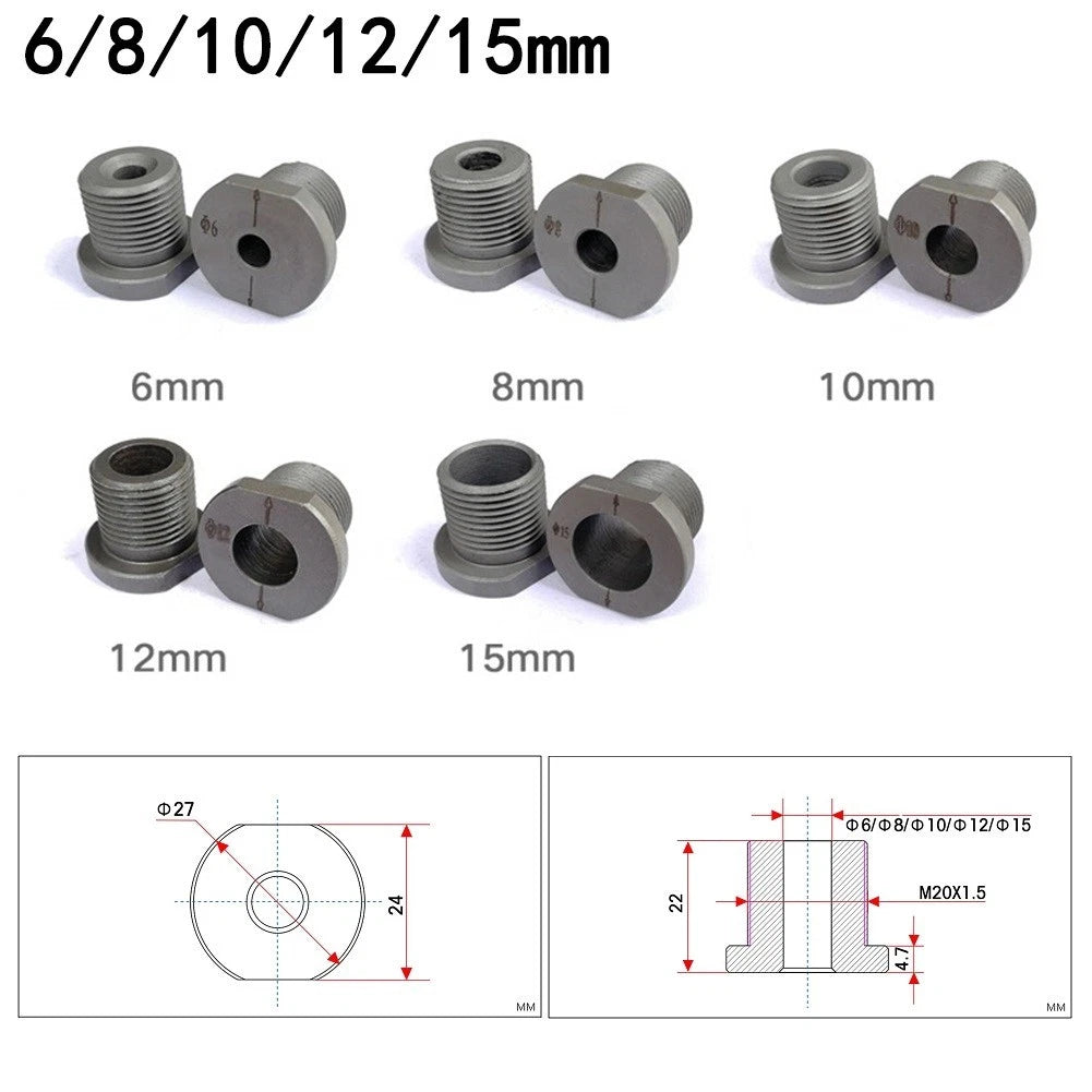3 In-1 Hole Punch Accessory for Doweling Jig Drill Bushing (6-15mm)