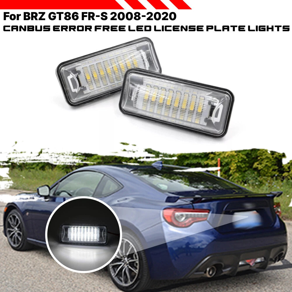 LED License Plate Light for Scion FR-S (2013–2020), Toyota 86 (2017–2020), Subaru BRZ (2013–2020)