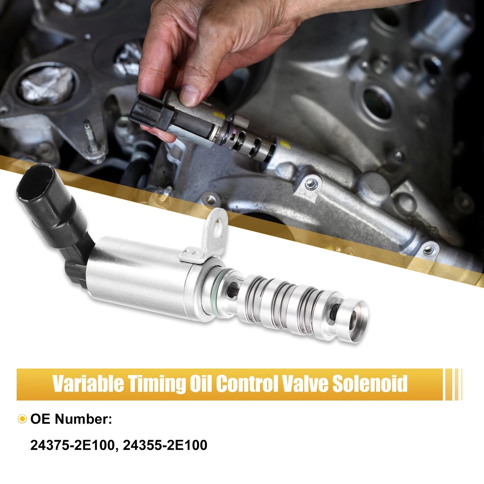 Engine Variable Valve Timing Control Solenoid Replacement for Hyundai Elantra (2012–2018)