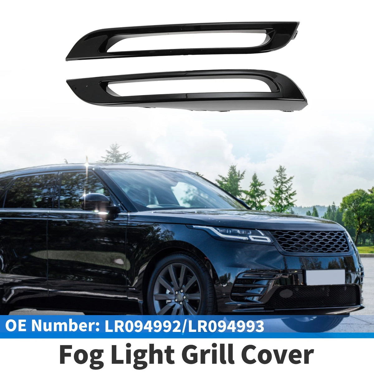 Front Bumper Fog Light Cover No.LR094992 for Land Rover Range (1 Pair)
