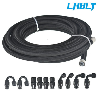 8AN Nylon E85 PTFE Fuel Line Kit for LABLT (20FT, 10 Fittings)