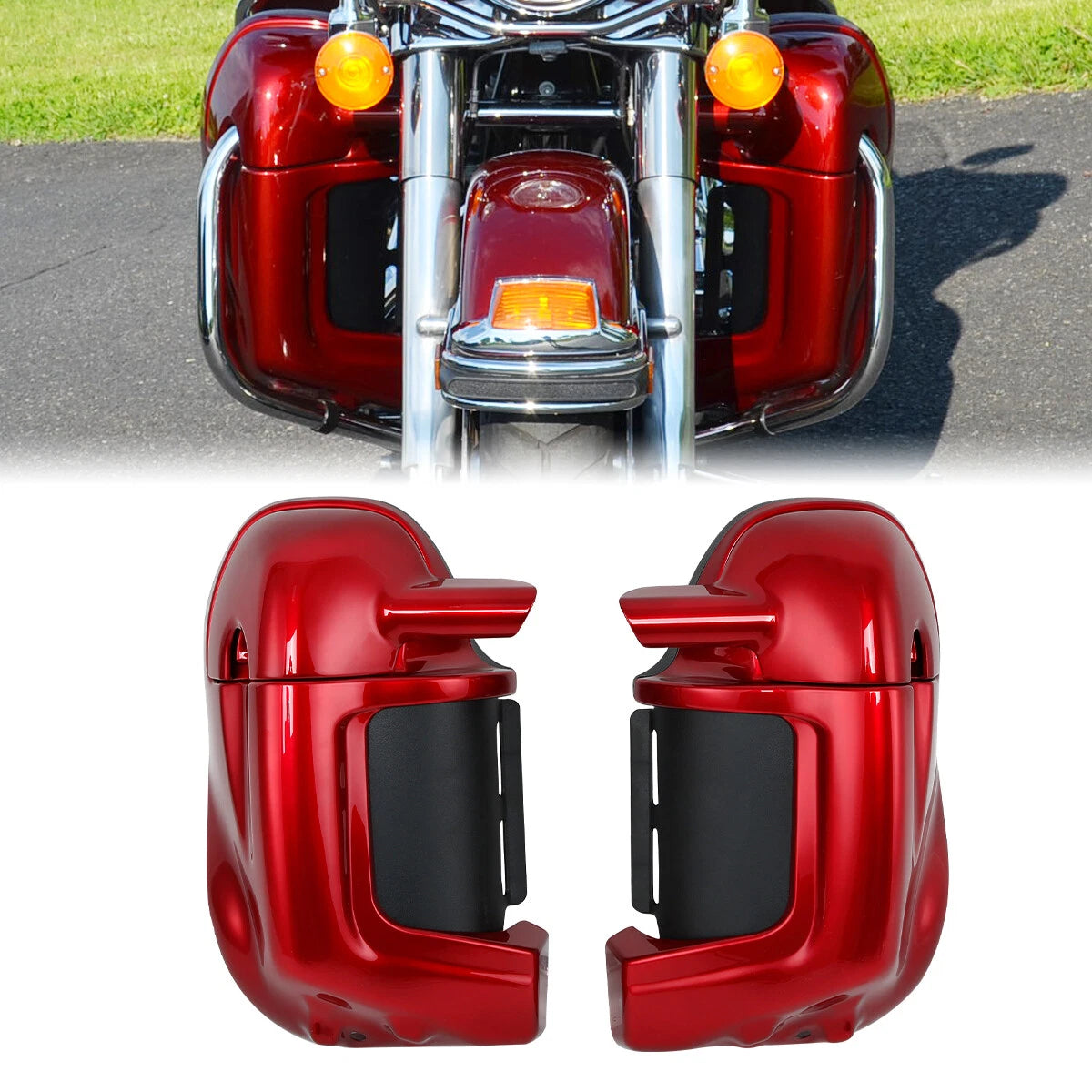 Lower Vented Fairings Engine Guard Crash Bar for Harley Electra Glide (1997–2008)