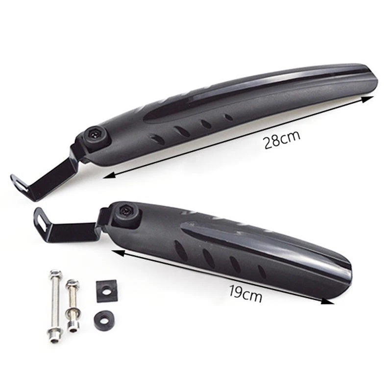 Set of 2 Folding Bicycle Mudguards for Front and Rear Use