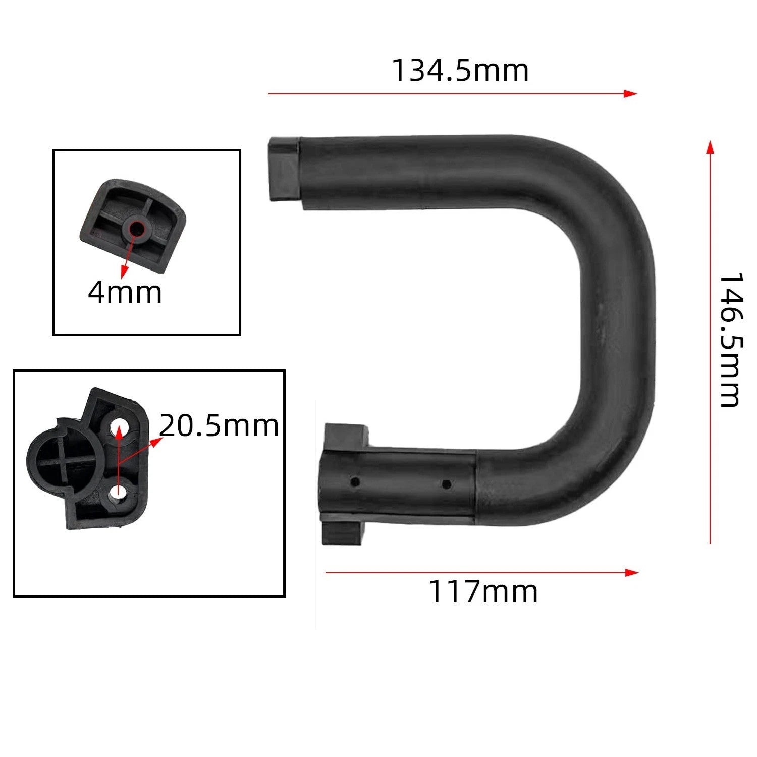 16 Inch Chain Saw Handle for Electric Logging Saw (Compatible with )