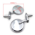 Chrome Foldable 1" (25mm) Handle Bar End Side Mirrors for Universal Motorcycles